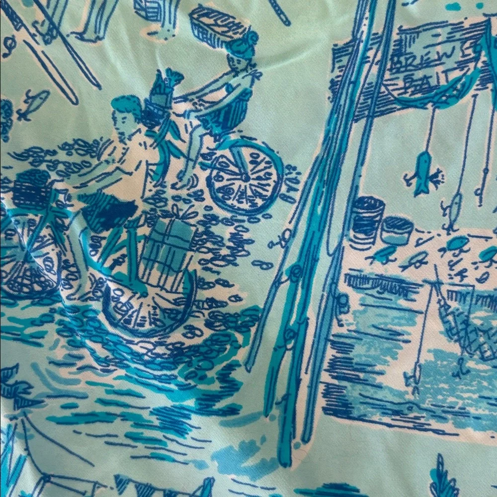 Lilly Pulitzer Men’s Capri Trunk Fresh Catch Toile, size Large. - Picture 5 of 5